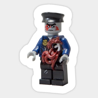 Zombie police offizer Sticker